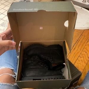 Black toddler used timberlands